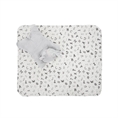 Coperta POFFY DUO 90x75cm, con cuscino animale 45x30cm GREY